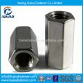 High quality stainless steel hex long thread rod connector